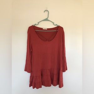 Women’s quarter sleeve peplum blouse